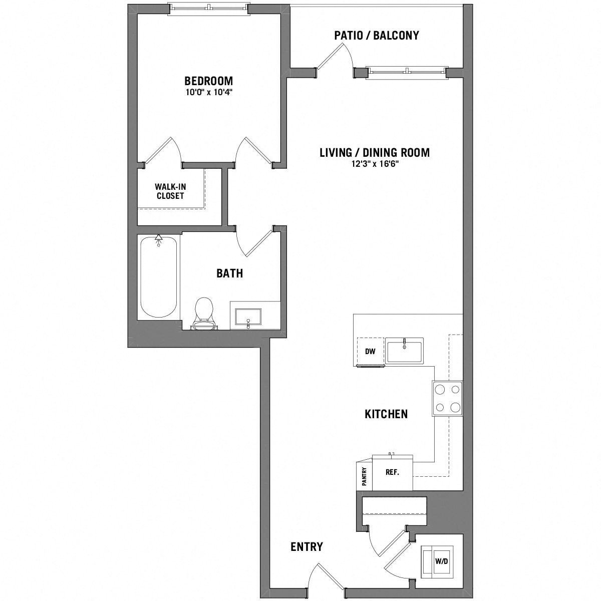 Floor plan layout diagram for A7